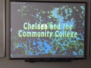 Professor Niel Goldstein starring in Chelsea and the Community College along with Dani Moulton, Matt Mashaintonio and Phoeba Gavula